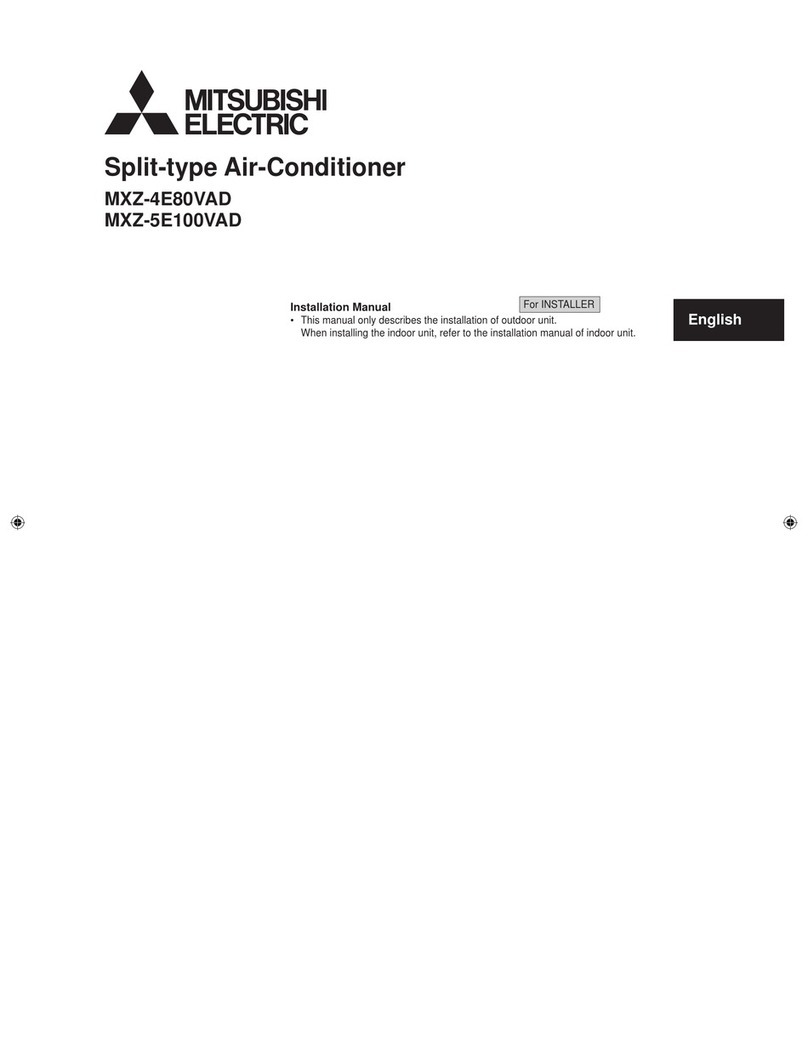 Mitsubishi MXZ-4E80VAD User manual