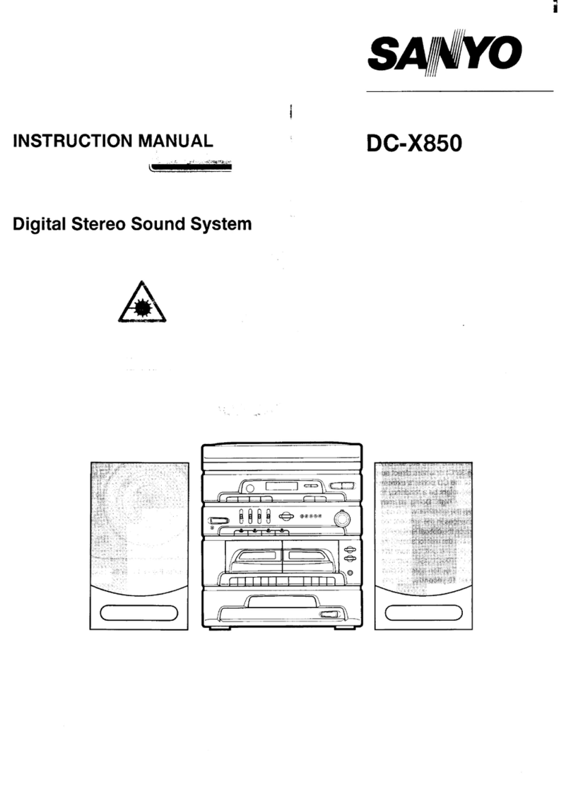 Sanyo DC-X850 User manual