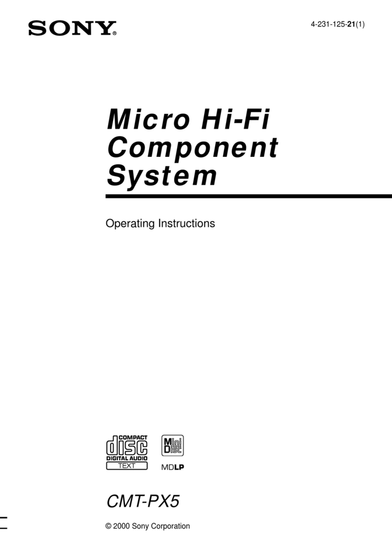 Sony CMT-PX5 operating instructions