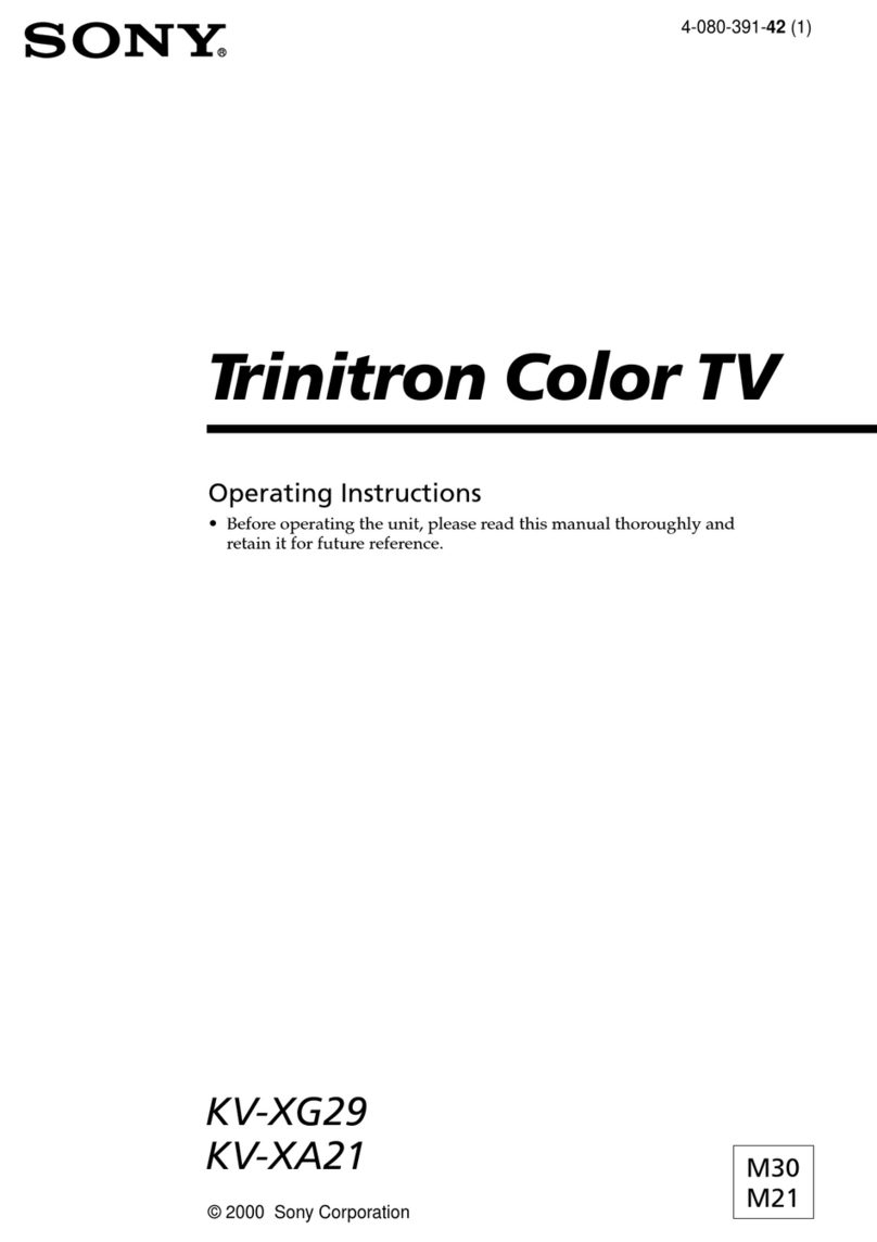 Sony Trinitron KV-XG29 User manual