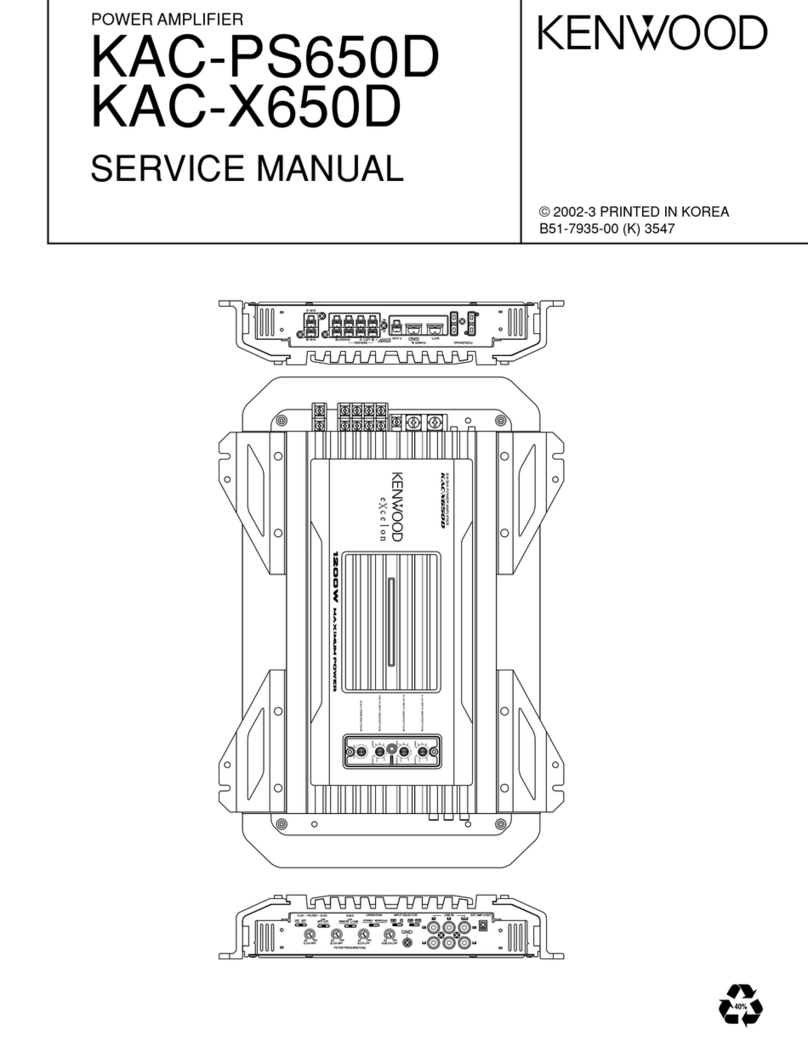 Kenwood KAC-PS650D User manual