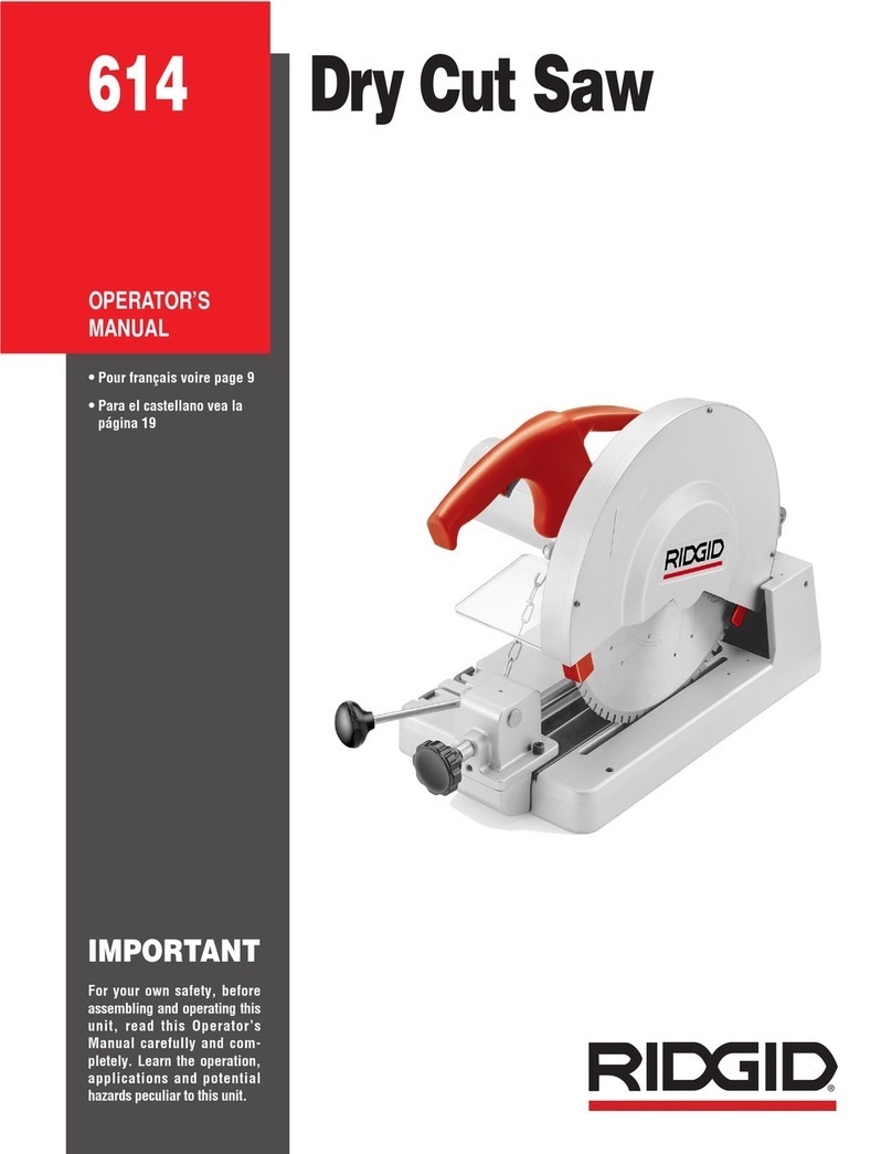 RIDGID 614 Operator's manual