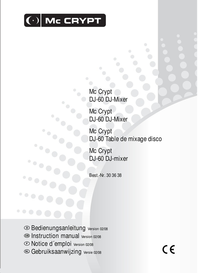 MC Crypt DJ-60 instruction manual