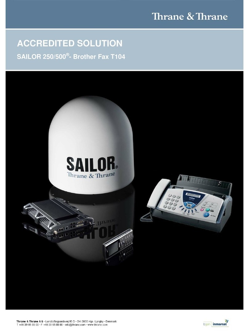 Thrane&Thrane Sailor 250 FleetBroadband installation manual