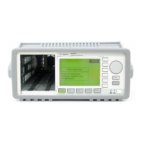 Agilent Technologies Agilent 8163A user guide