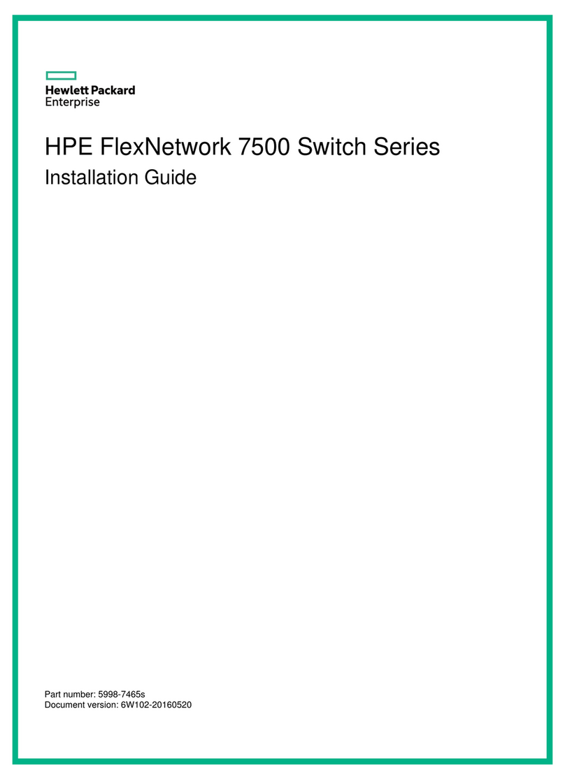 HPE FlexNetwork 7500 Switch User manual