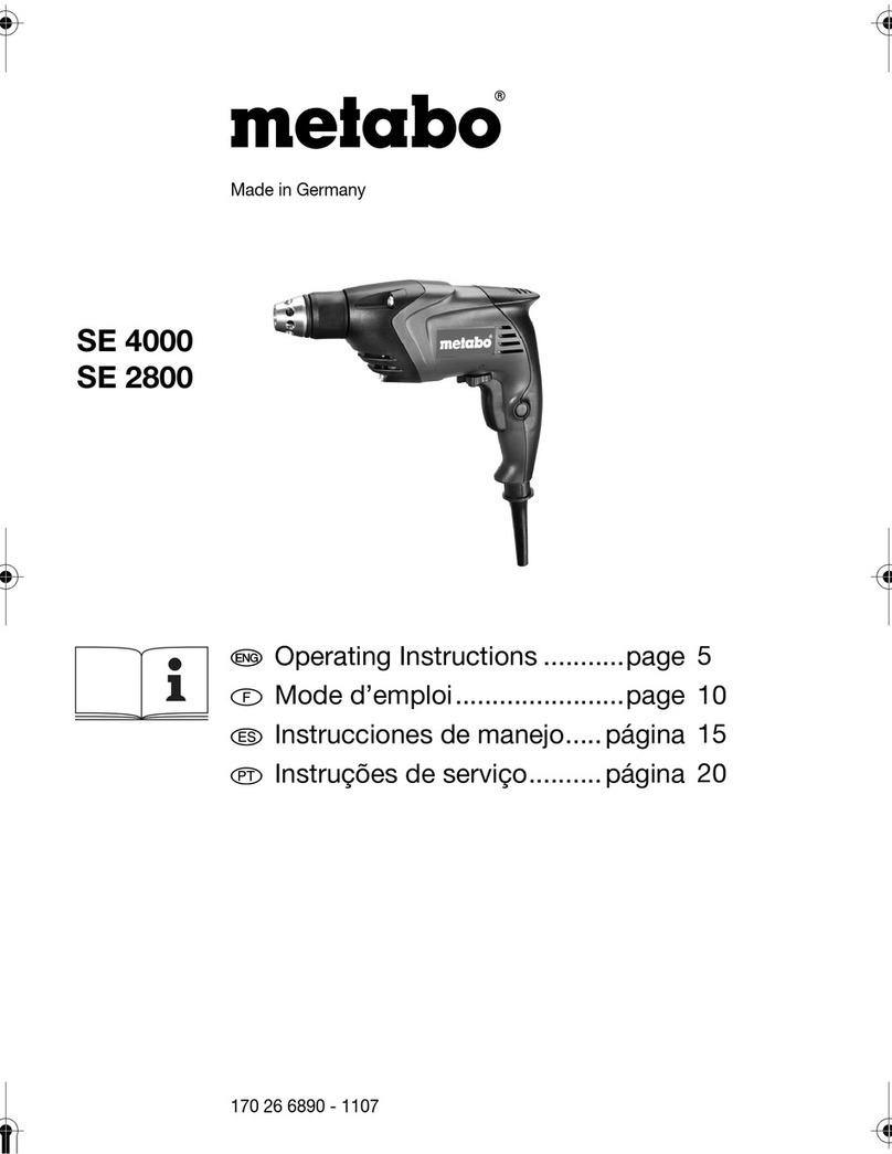 Metabo SE 4000 User manual Metabo SE 4000 User manual