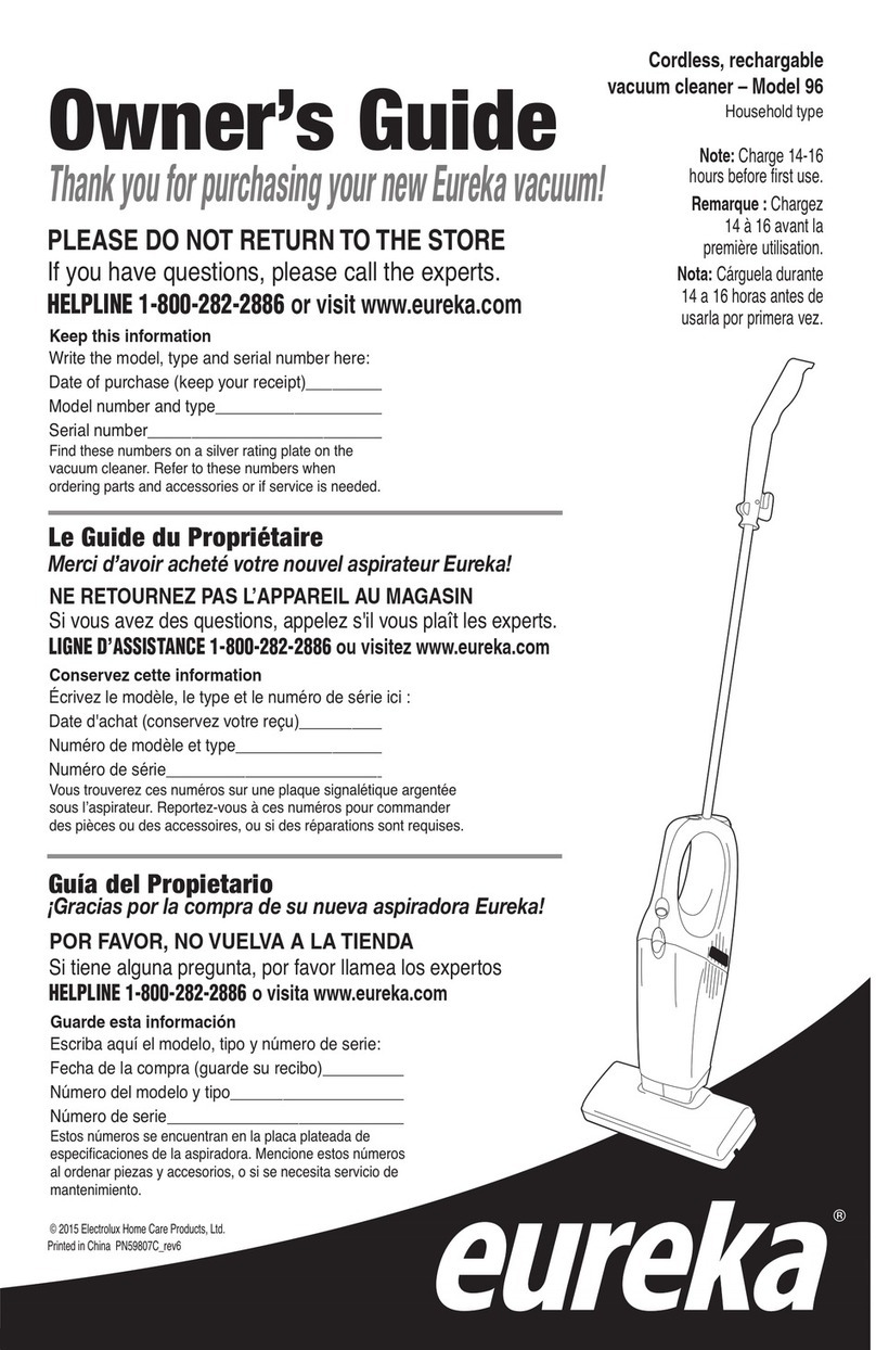 Eureka 96 User manual