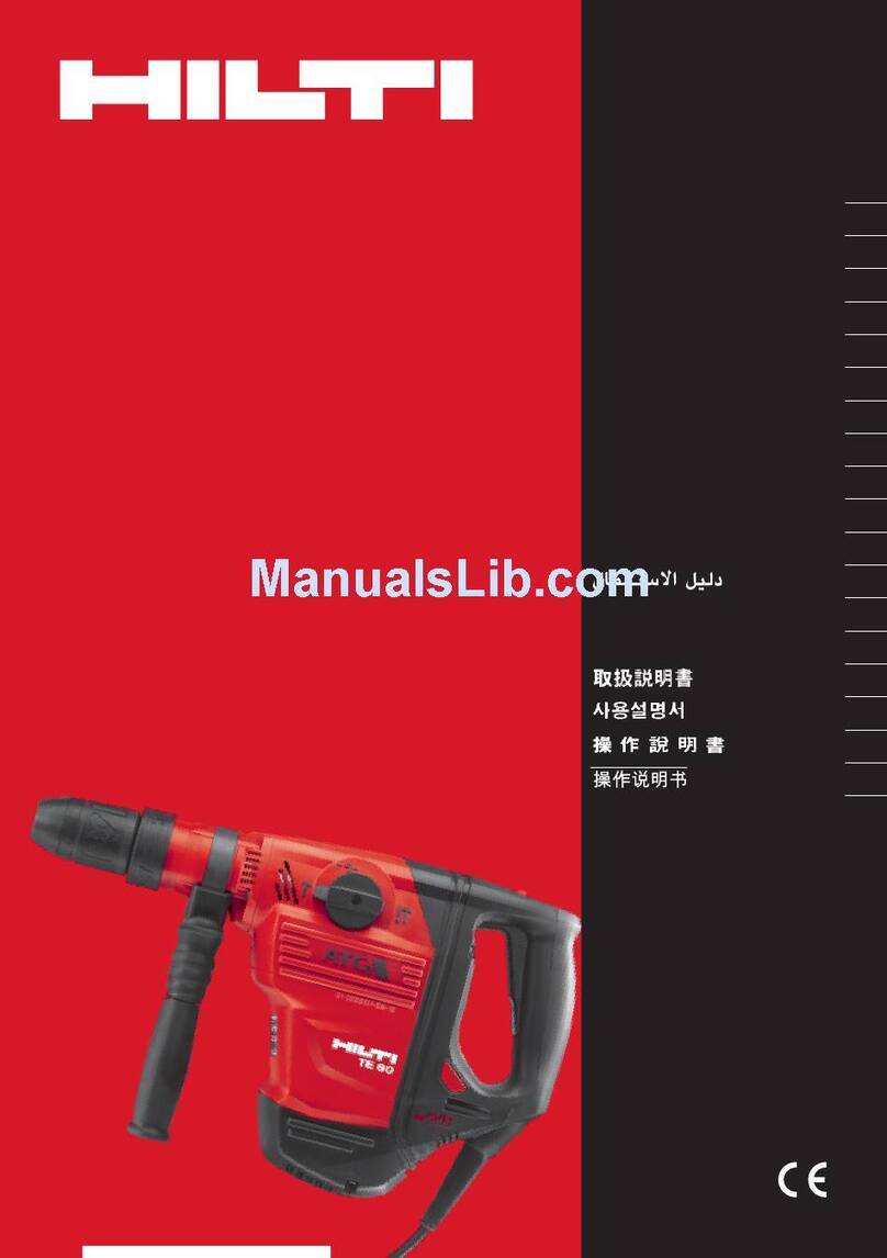 Hilti TE 60 operating instructions