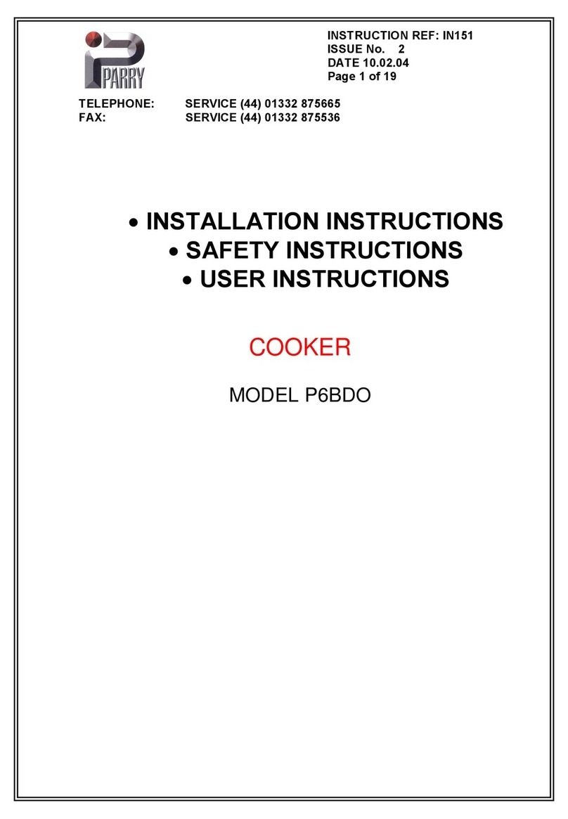 PARRY P6BDO installation instructions