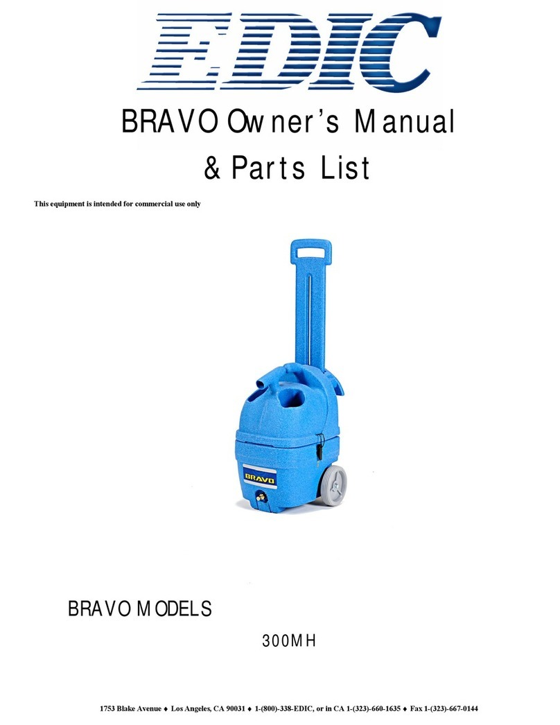 Edic Bravo 300 mh owner's manual