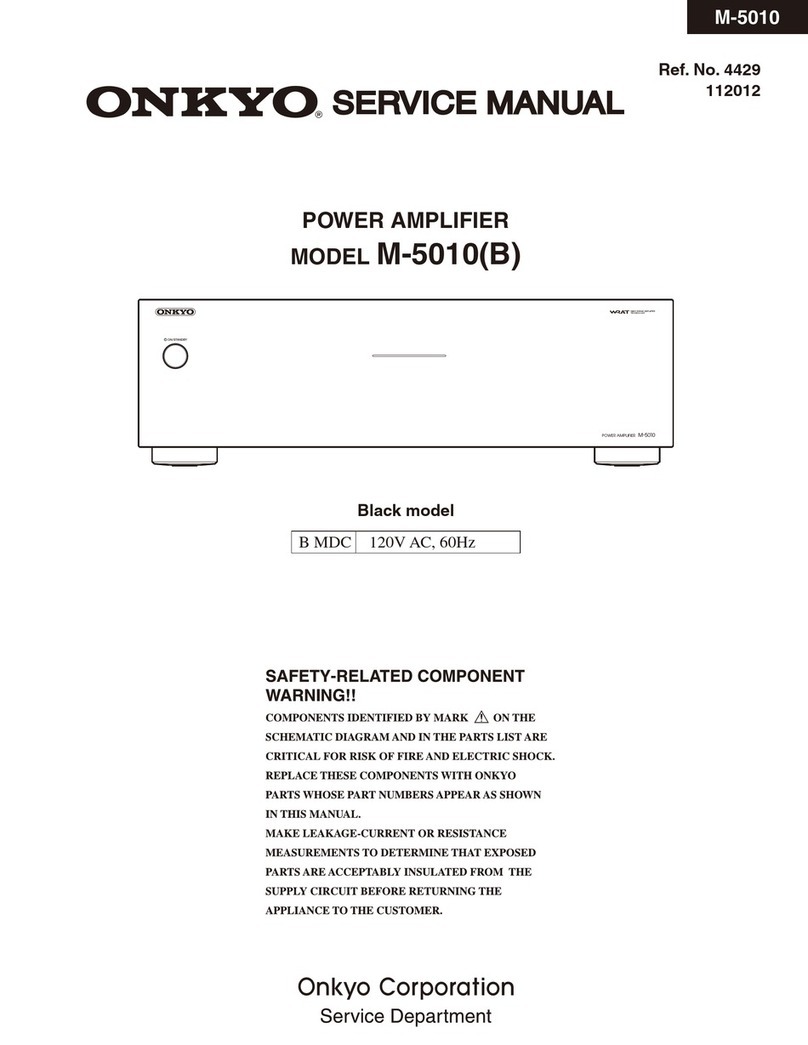 Onkyo M-5010(B) User manual