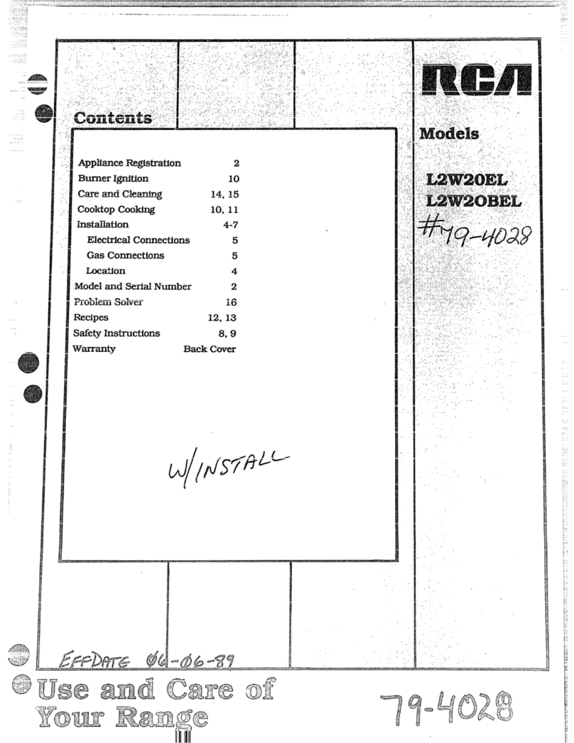 RCA L2W20EL Installation instructions
