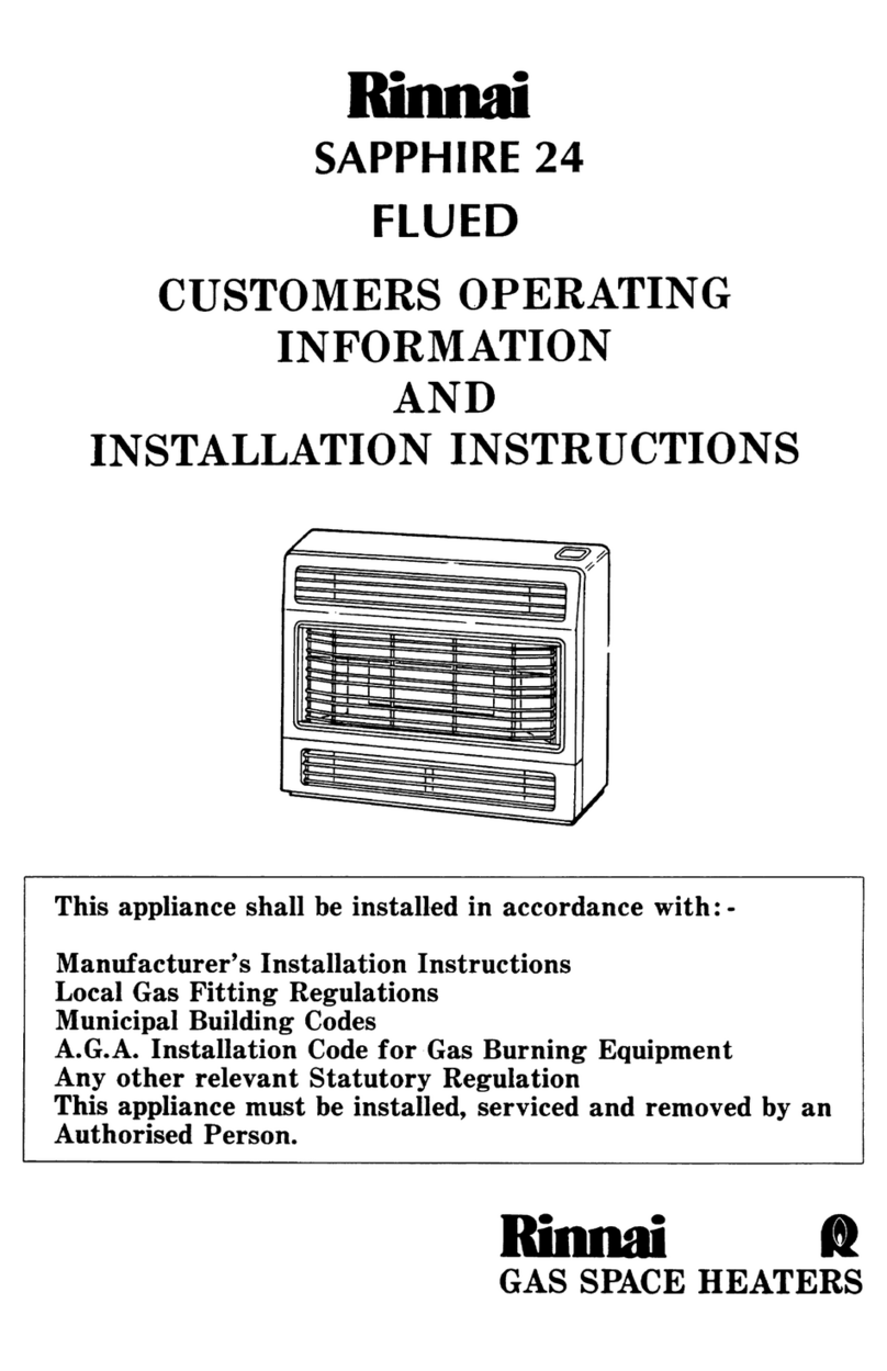Rinnai Sapphire User manual