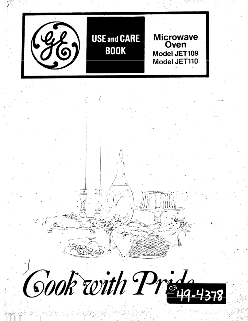 GE JET109 Installation instructions