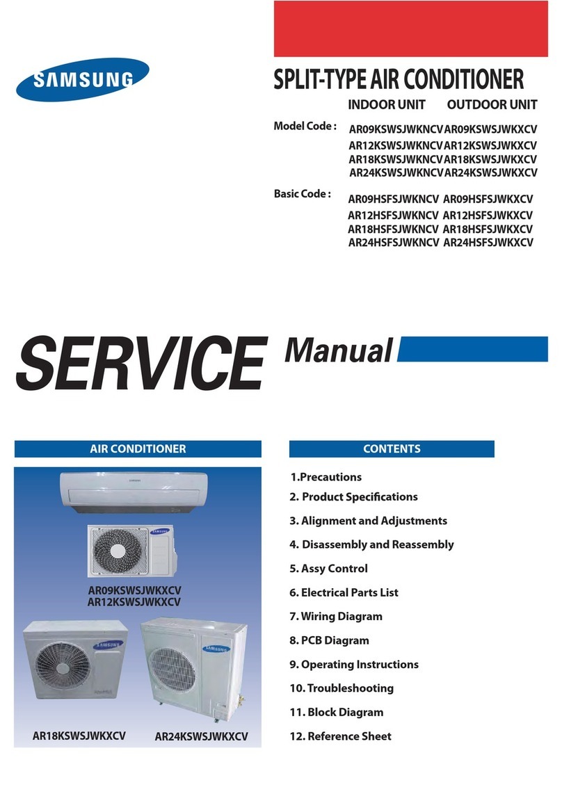 Samsung AR09KSWSJWKNCV User manual Samsung AR09KSWSJWKNCV User manual
