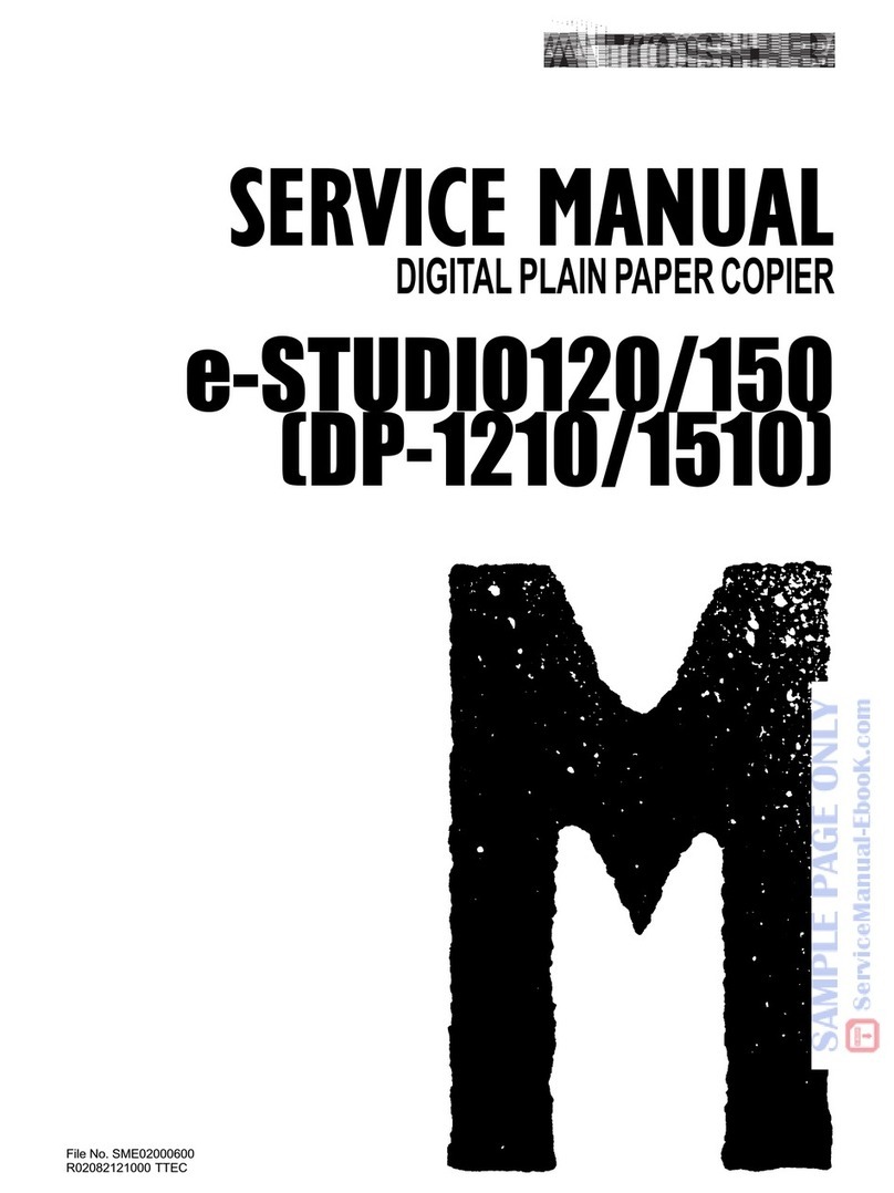 Toshiba e-studio 120 Service manual