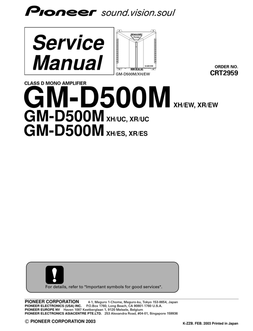 Pioneer GM-D500M User manual