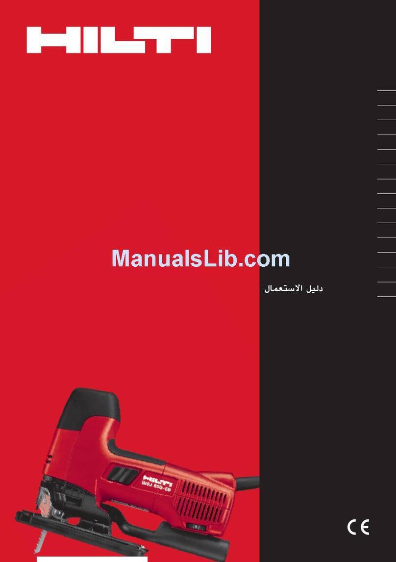 Hilti WSJ 750 operating instructions