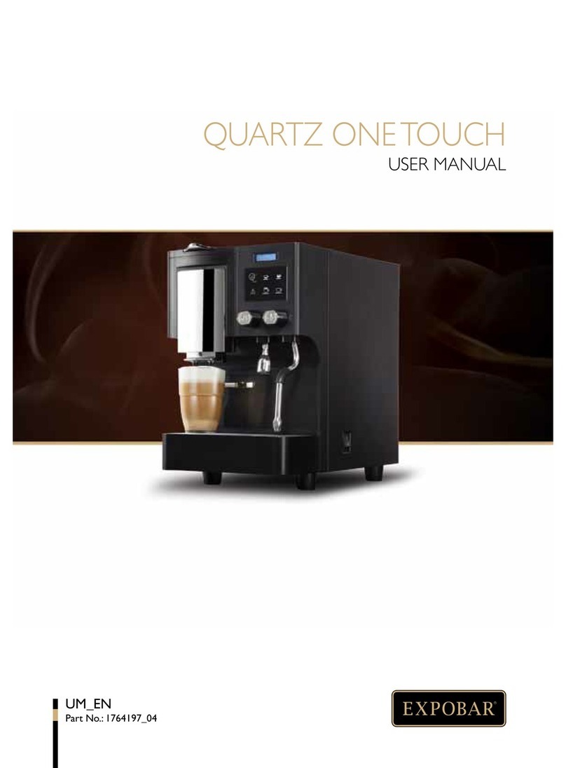 Expobar QUARTZ ONE TOUCH User manual