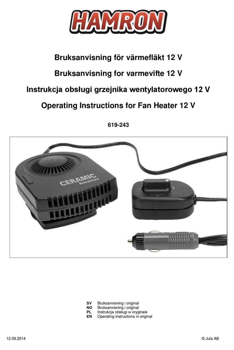 Hamron 619-243 operating instructions