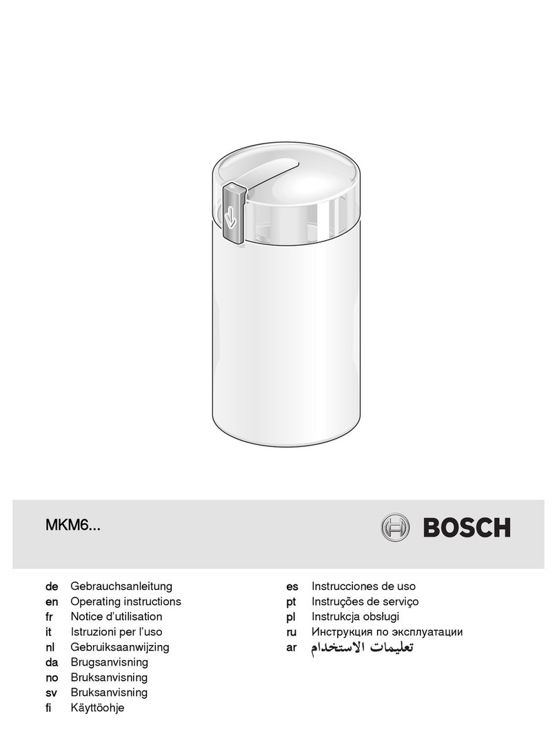 Bosch MKM6 SERIES User manual