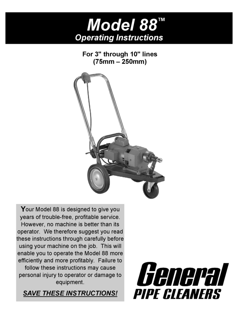 General Pipe Cleaners 88 User manual