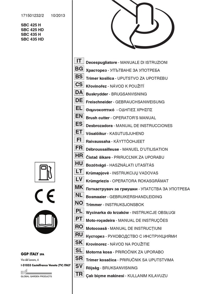 GGP ITALY SPA SBC 425 H Operator's manual