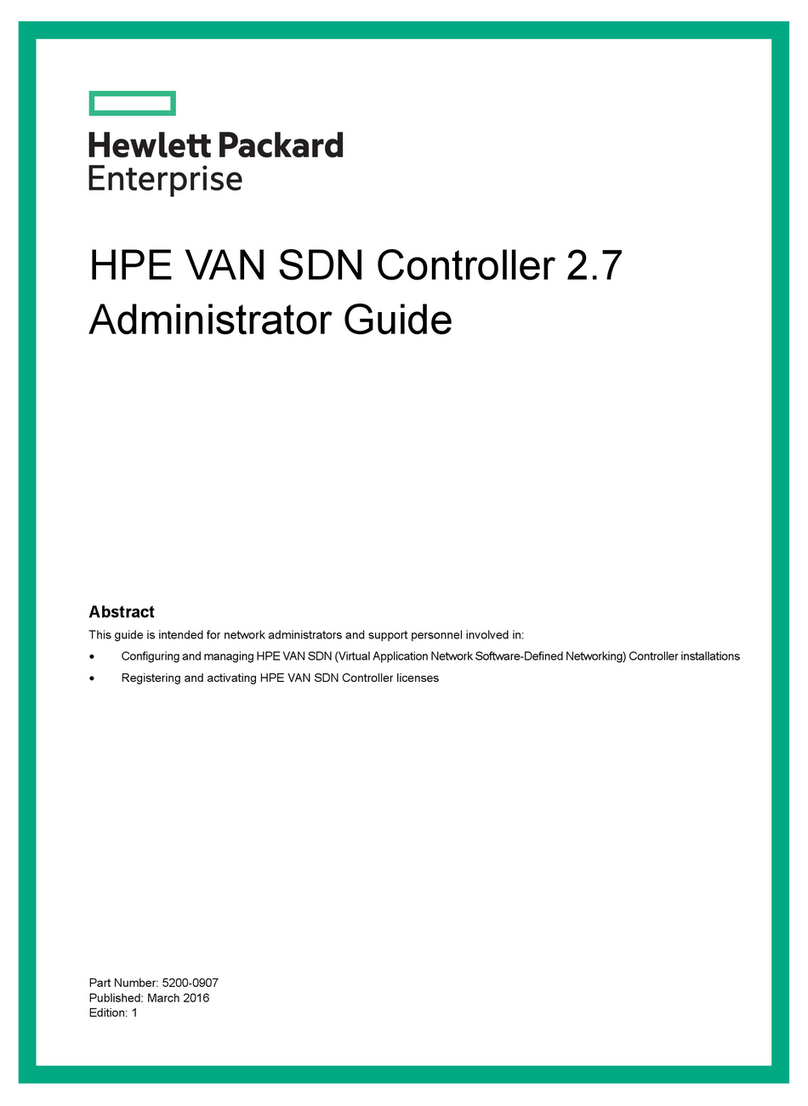 HP HPE VAN SDN Controller 2.7 Administrator's guide HP HPE VAN SDN Controller 2.7 Administrator's guide