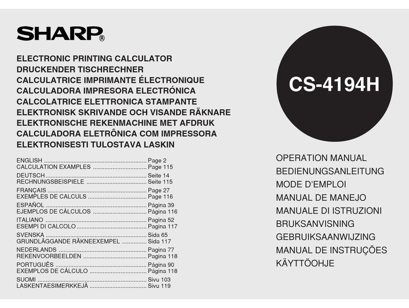 Sharp CS-4194H User manual