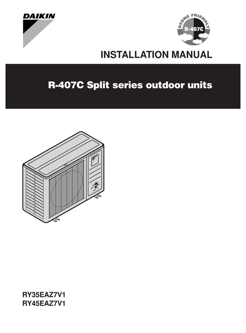 Daikin SkyAir R-407C installation manual