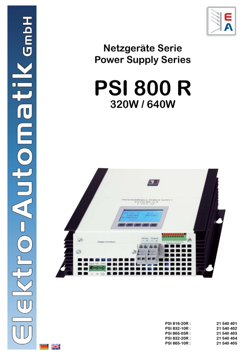 Elektro-Automatik PSI 816-20R operating manual