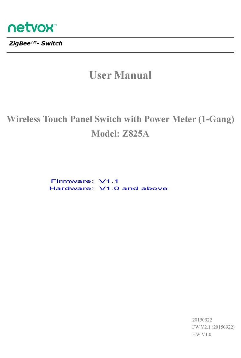 netvox ZigBee Z825A user manual
