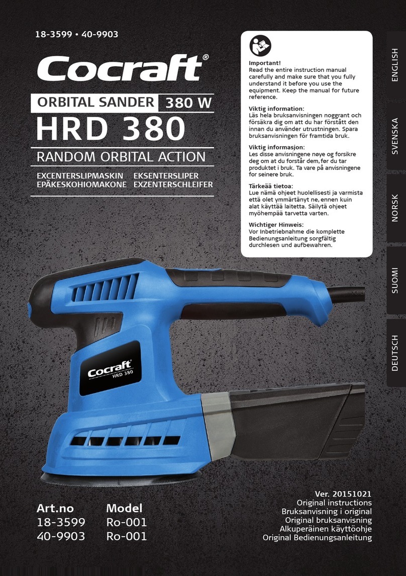 Cocraft HRD 380 Original instructions