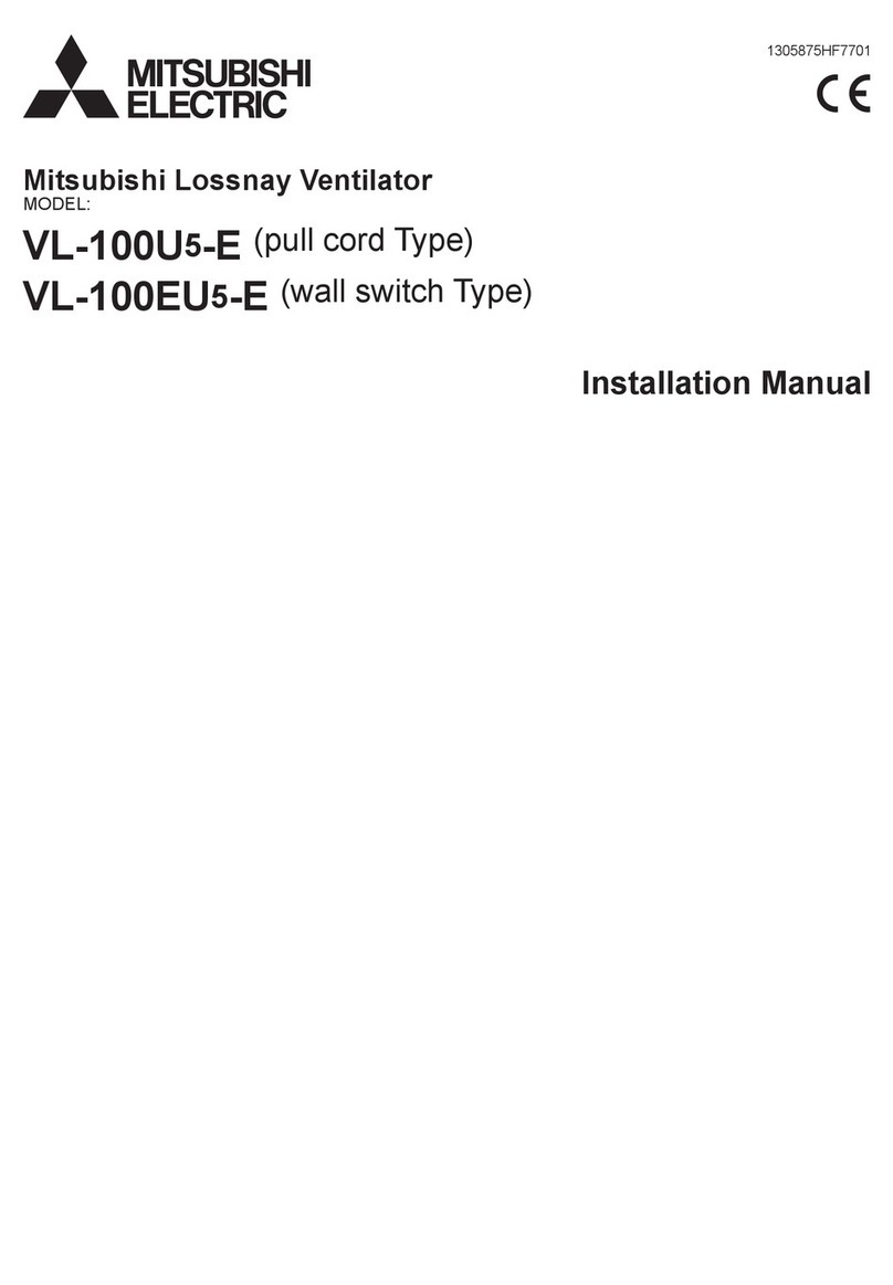 Mitsubishi VL-100U5-E installation manual