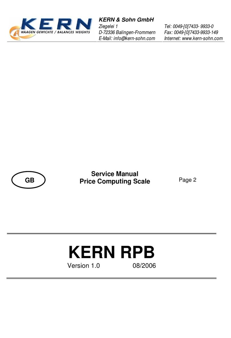 KERN RPB Service manual