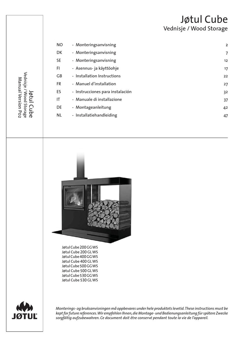 Jøtul Cube 200 GG WS installation instructions