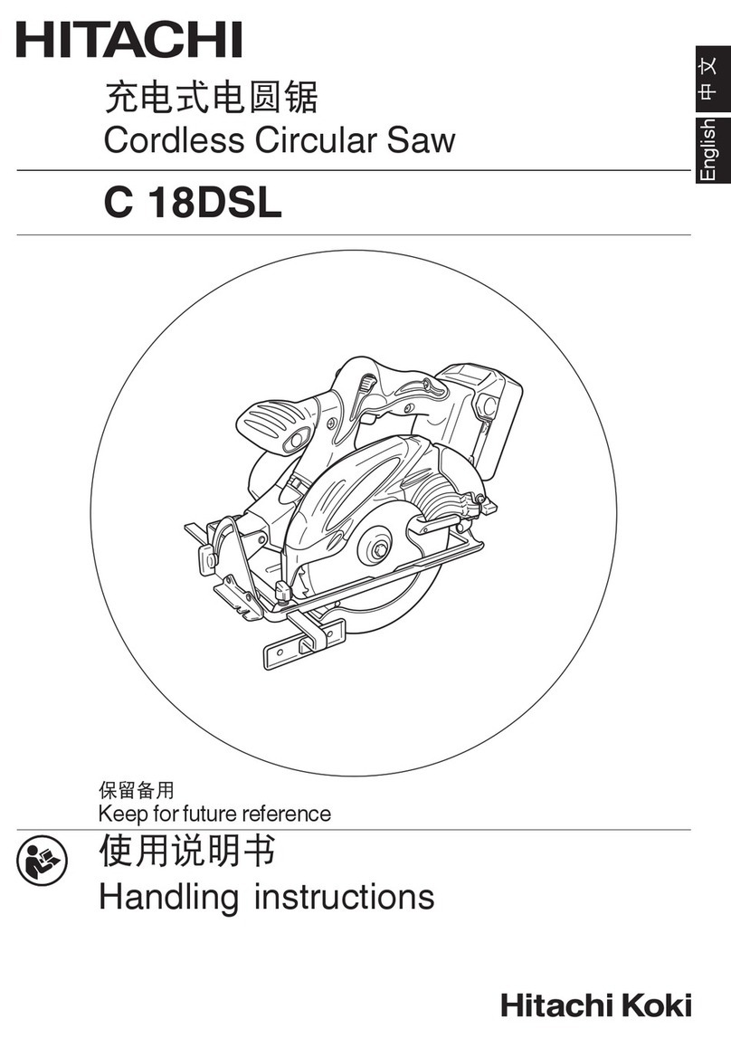 Hitachi C 18DSL Handling instructions
