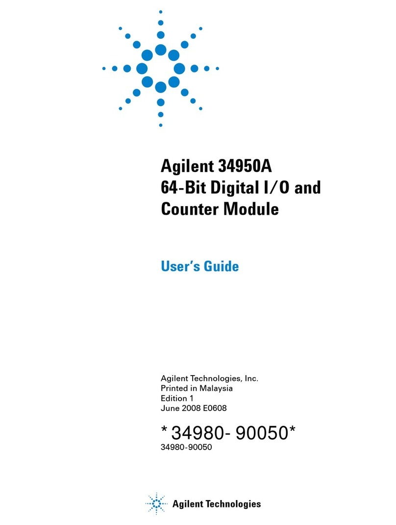 Agilent Technologies 34950A User manual
