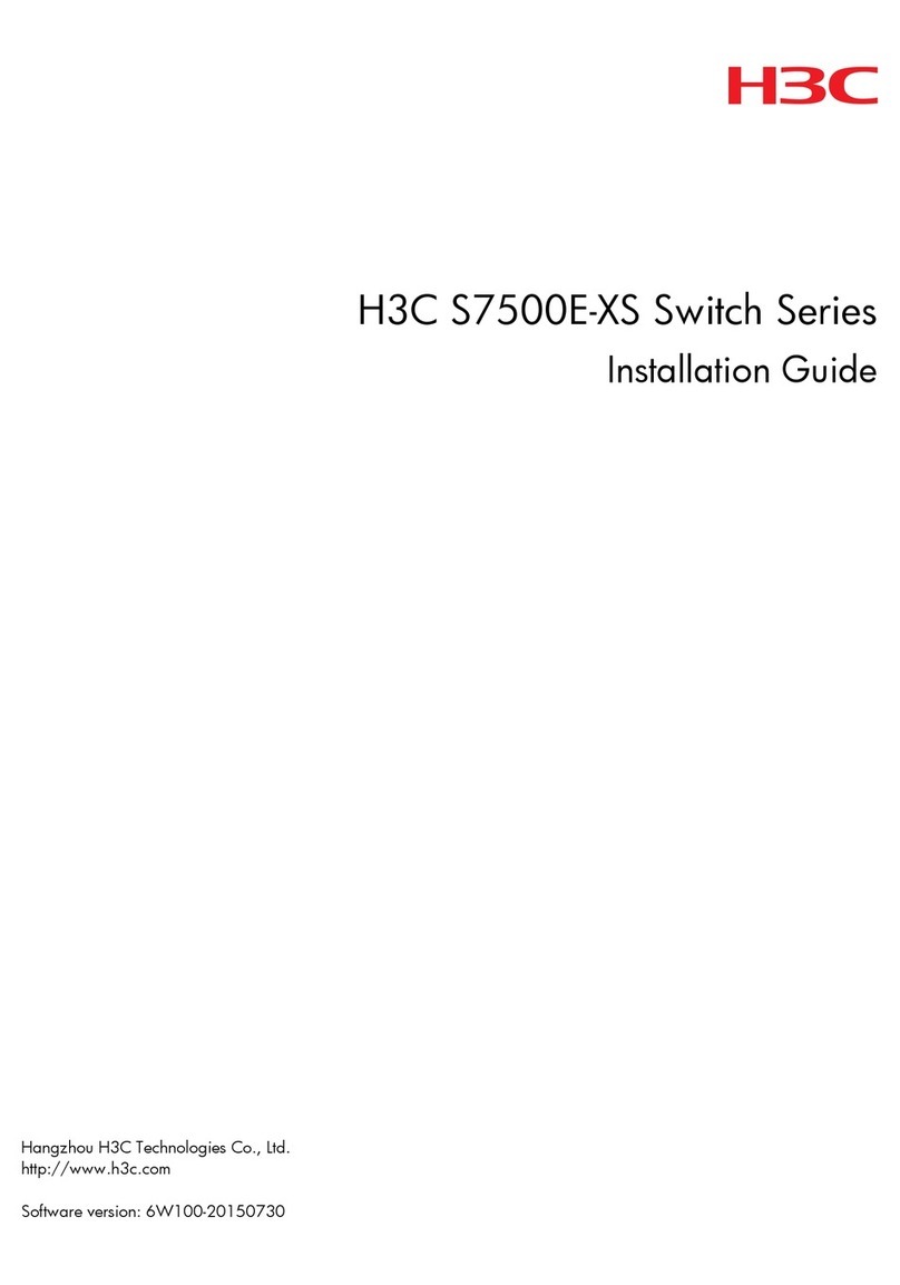 H3C S7500E-XS Series User manual H3C S7500E-XS Series User manual