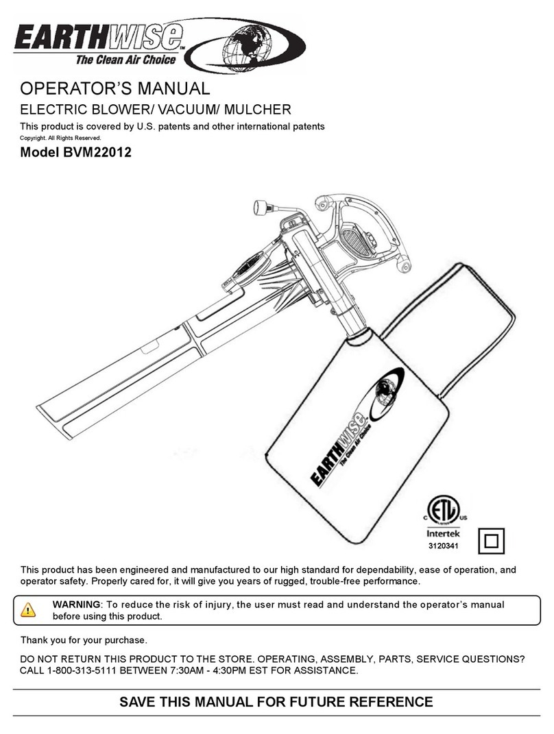 EarthWise BVM22012 Operator's manual