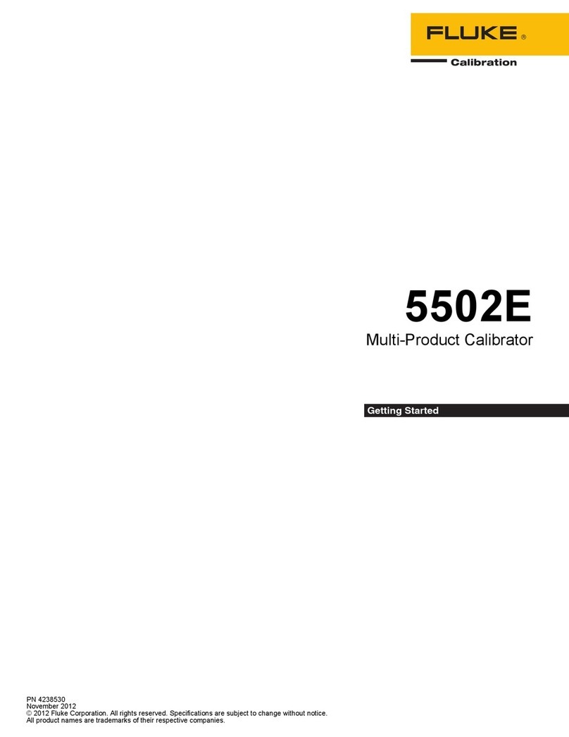 Fluke 5502E User manual Fluke 5502E User manual