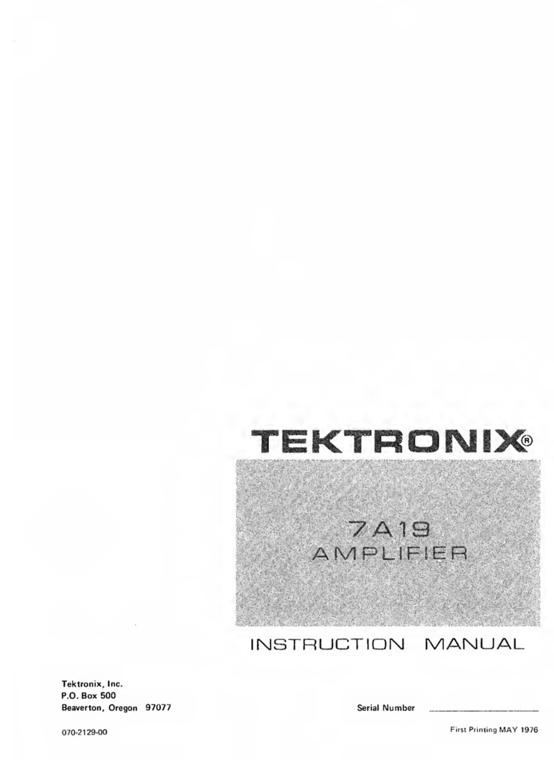 Tektronix 7A19 instruction manual