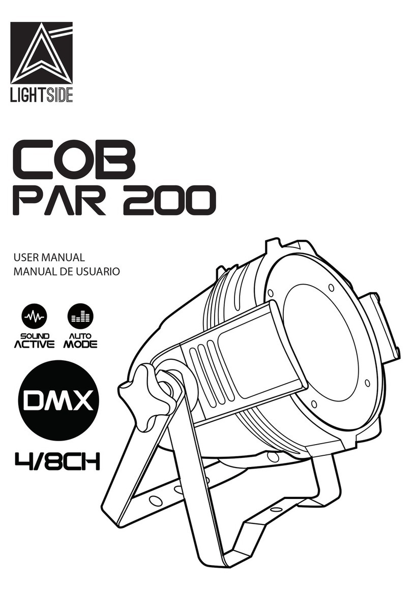 LIGHTSIDE COB PAR 200 User manual