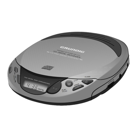 Grundig CDP 310 User manual Grundig CDP 310 User manual