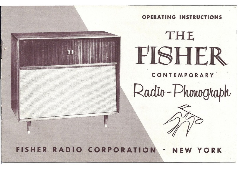 Fisher C-800 operating instructions