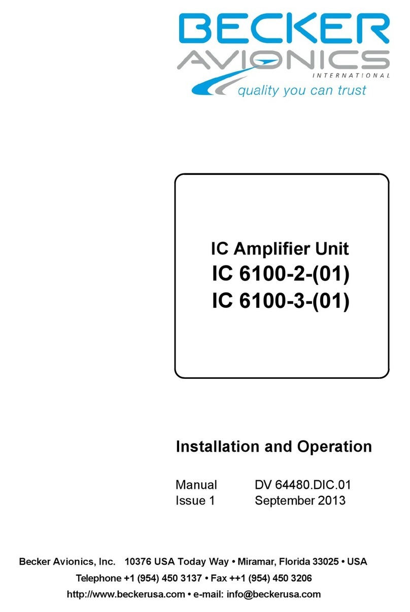Becker IC6100-2-(01) Installation and operation