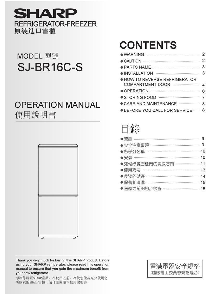 Sharp SJ-BR16C-S User manual