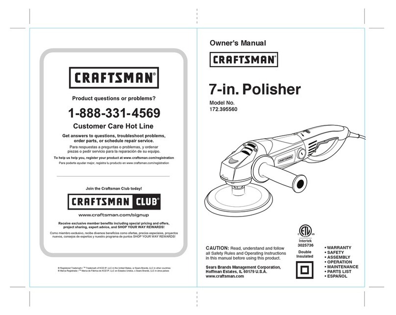 Craftsman 172.395560 User manual