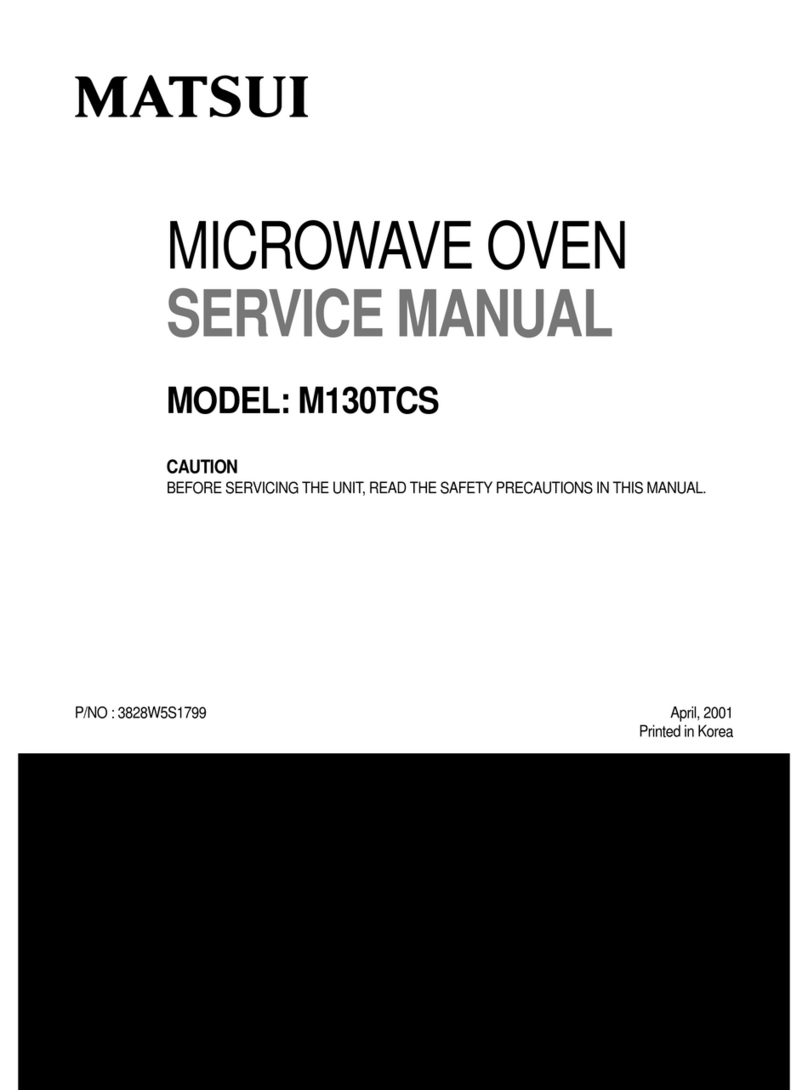 Matsui M130TCS Service manual